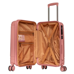 Vali kéo nhựa TRAVELKING 8802 size xách tay cabin 19 inch - Chống rạch, nới rộng 25%, khóa TSA, sạc USB