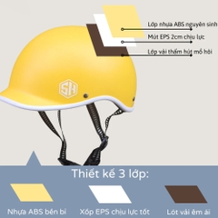 Mũ bảo hiểm 1/2 đầu Napoli N02 kiểu Nhật, Free Size cho vòng đầu 55-58cm - Hàng Chính Hãng