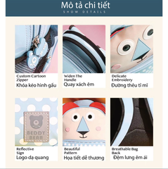 [CHÍNH HÃNG] Balo Tiểu Học Chống Gù BEDDYBEAR Happy Paradise Cho Bé Mẫu Giáo BJX-LY-SUTU - tại Balonation.vn