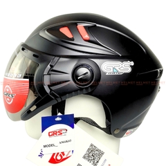 Mũ bảo hiểm 1/2 đầu GRS A966 2 kính đôi - MBH nửa đầu kính âm, ngoài, chống nắng, chói, bụi, lót tháo rời