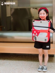 Balo Tiểu Học Chống Gù BEDDYBEAR Cute Bag Họa Tiết Gấu Bắc Cực Cho Bé YE-GAU