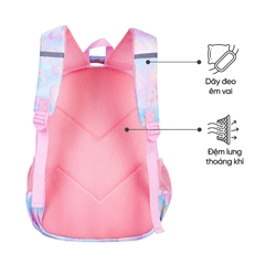 Balo chống gù siêu nhẹ STARGO Wiggy / Lolly cho bé gái học sinh tiểu học lớp 3 4 5 - Đứng form, cài trợ lực