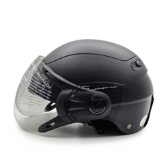 Mũ bảo hiểm 1/2 đầu có kính GRS A102K - MBH nửa đầu kính ngoài an toàn, nhỏ gọn, ôm sát đầu, chắn gió bụi