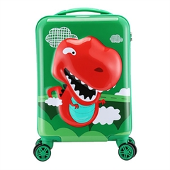 Vali Kéo Nhựa Trẻ Em MCN (BEDDYBEAR) In Hình Dập Nổi 3D Khủng Long Size Xách Tay 17 inch