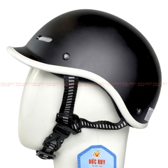 Mũ bảo hiểm cá heo 1/2 đầu ĐỨC HUY CKC 011 - MBH nửa đầu chuẩn an toàn, thoáng khí, năng động, thời trang
