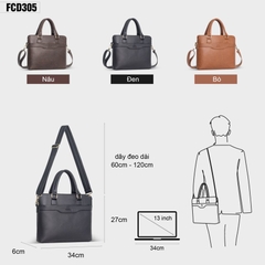 Cặp da công sở Laptop 13 inch FADODA FCD305