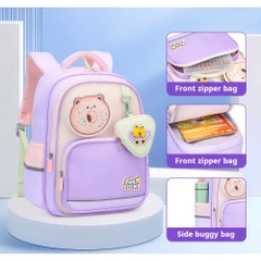 Balo chống gù SUN EIGHT S-22286 cho bé trai bé gái học sinh tiểu học lớp 2 3 4 5 - Bảo vệ cột sống, hiện đại