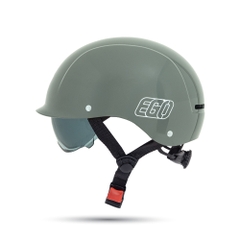 Mũ bảo hiểm 1/2 đầu EGO E-20 kính âm chống chói - MBH nửa đầu có khe thông gió, núm vặn điều chỉnh size