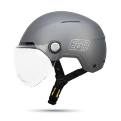 Mũ bảo hiểm 1/2 đầu EGO E-22 có kính - MBH nửa đầu cứng cáp, thoáng khí, có núm tăng chỉnh size linh hoạt