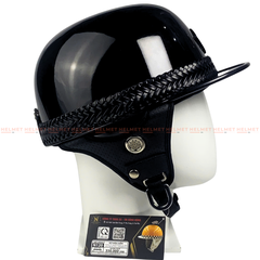 Mũ bảo hiểm 1/2 đầu dây thừng NAPOLI N120 - MBH nửa đầu dáng snapback thời trang chắc chắn, chịu va đập tốt