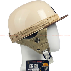 Mũ bảo hiểm 1/2 đầu dây thừng NAPOLI N120 - MBH nửa đầu dáng snapback thời trang chắc chắn, chịu va đập tốt