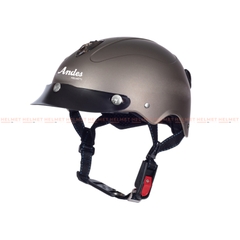 Mũ bảo hiểm 1/2 đầu ANDES 3S108 không kính - MBH nửa đầu cứng cáp, chuẩn an toàn, chịu được va đập mạnh