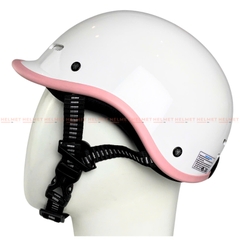 Mũ bảo hiểm cá heo 1/2 đầu ĐỨC HUY CKC 011 - MBH nửa đầu chuẩn an toàn, thoáng khí, năng động, thời trang