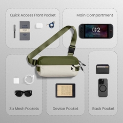 Túi Đeo Chéo TOMTOC Lightweight Codura Sling Bag T21S1T1 Green
