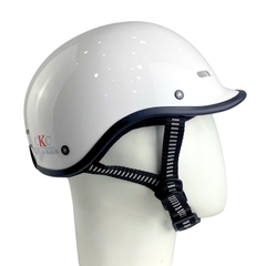 Mũ bảo hiểm cá heo 1/2 đầu ĐỨC HUY CKC 011 - MBH nửa đầu chuẩn an toàn, thoáng khí, năng động, thời trang