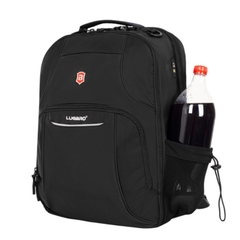 Balo laptop 17 inch LUGBRO Jamboree - Sức chứa lớn, nhiều ngăn, vải trượt nước, đai gài vali, cổng dây sạc