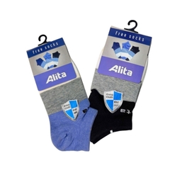 Vớ (tất) ALITA thể thao nam nữ cổ ngắn 026 - Phối màu, cotton cao cấp khử mùi, thấm hút - Vớ Nam Thành