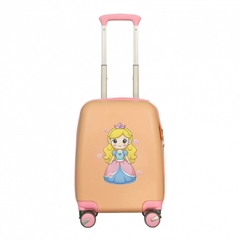 Vali kéo nhựa trẻ em HÙNG PHÁT PIKA 876 - Đáng yêu, khoang chứa rộng, bánh xe xoay 360 độ, an toàn, bền bỉ