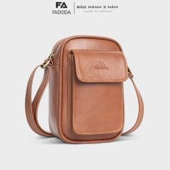 Túi đeo chéo da unisex mini FADODA FDC15 - Đựng phụ kiện nhỏ gọn, thời trang, chống thấm nước