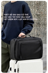 Balo du lịch / vali mini laptop 17 inch BB3200 - 28L, túi đeo chéo, ngăn laptop riêng, chống nước, gài vali