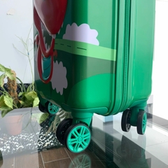 Vali Kéo Nhựa Trẻ Em MCN (BEDDYBEAR) In Hình Dập Nổi 3D Khủng Long Size Xách Tay 17 inch