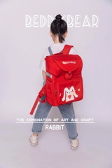Balo Tiểu Học Chống Gù BEDDYBEAR Schoolbag Thỏ Đỏ Cho Bé Từ 6 Tuổi BF-THO