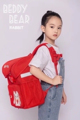 Balo Tiểu Học Chống Gù BEDDYBEAR Schoolbag Thỏ Đỏ Cho Bé Từ 6 Tuổi BF-THO