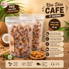 Kẹo dừa cafe ít đường - Đặc sản Bến Tre - Béo vị dừa - Thơm mùi cafe
