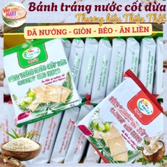 Bánh tráng nước cốt dừa Mỹ Lồng - Thương hiệu Thiện Thật - Ăn liền - Giòn - Béo - Gói 50g tiện lợi