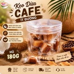 Kẹo dừa cafe ít đường - Đặc sản Bến Tre - Béo vị dừa - Thơm mùi cafe