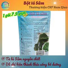 Bột lá sâm CKF Nam Giao - Dùng để tự pha chế thạch sương sâm