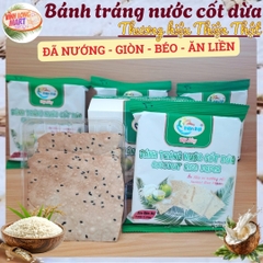 Bánh tráng nước cốt dừa Mỹ Lồng - Thương hiệu Thiện Thật - Ăn liền - Giòn - Béo - Gói 50g tiện lợi