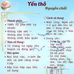 Yến thô nguyên chất - Tặng nhíp - Giá gốc từ nhà yến - Tổ ~ 8-10g