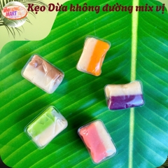 Kẹo Dừa không Đường mix vị - không dùng đường trong sản xuất, béo dừa