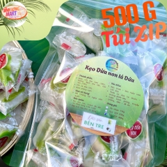 Kẹo Dừa Non Lá Dứa Bến Tre – Dẻo Thơm, Béo Ngậy, Ít Ngọt