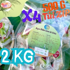 Kẹo Dừa Non Lá Dứa Bến Tre – Dẻo Thơm, Béo Ngậy, Ít Ngọt