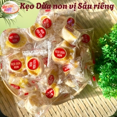 Kẹo Dừa non Sầu riêng - Không dùng đường trong sản xuất- Thơm, Béo