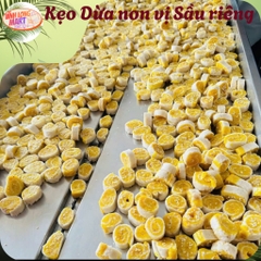 Kẹo Dừa non Sầu riêng - Không dùng đường trong sản xuất- Thơm, Béo