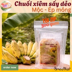 Chuối xiêm Sấy dẻo - Chuối sấy mộc Ép mỏng - Không đường, Không phụ gia