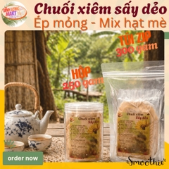 Chuối xiêm Sấy dẻo - Ép mỏng_Mix mè – Ngọt tự nhiên