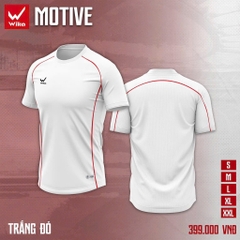 ÁO WIKA MOTIVE MÀU TRẮNG ĐỎ