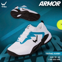 GIÀY THỂ THAO WIKA ARMOR TRẮNG XANH