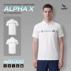 Áo Polo Pickleball Kamito Alpha X Nam KMAP260350