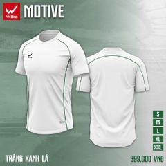 ÁO WIKA MOTIVE MÀU TRẮNG XANH LÁ
