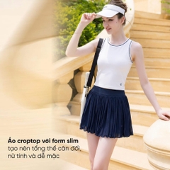 Áo Croptop Livan LV26N01F133 Cổ Tròn
