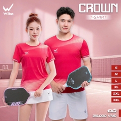 ÁO T- SHIRT WIKA CROWN  NỮ- ĐỎ