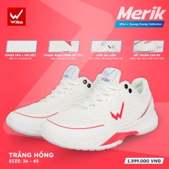 GIÀY THỂ THAO WIKA MERIK MÀU TRẮNG HỒNG