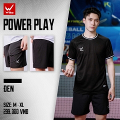 QUẦN SHORT WIKA POWERPLAY MÀU ĐEN