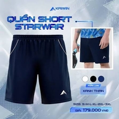 Quần Thể thao Nam Kaiwin Starwar 724 - Xanh đen