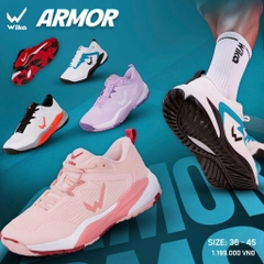 GIÀY THỂ THAO WIKA ARMOR TRẮNG XANH